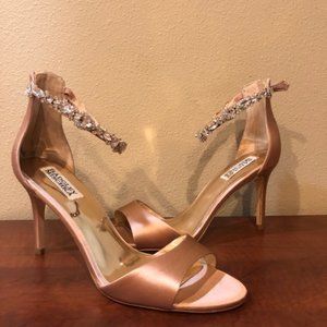 NEW Badgley Mischka Sindy Dark Pink Satin Heel